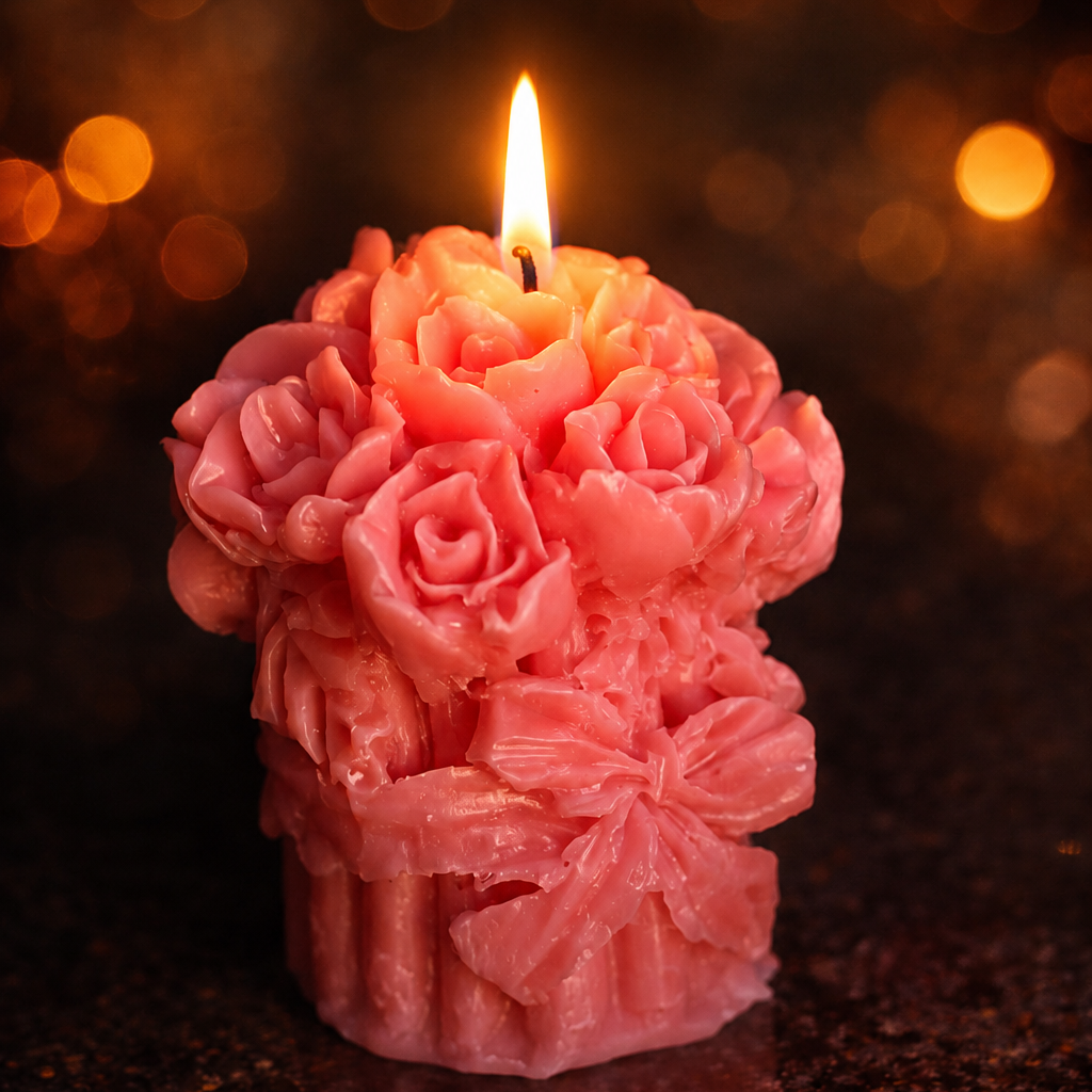 Rose Bouquet Candle