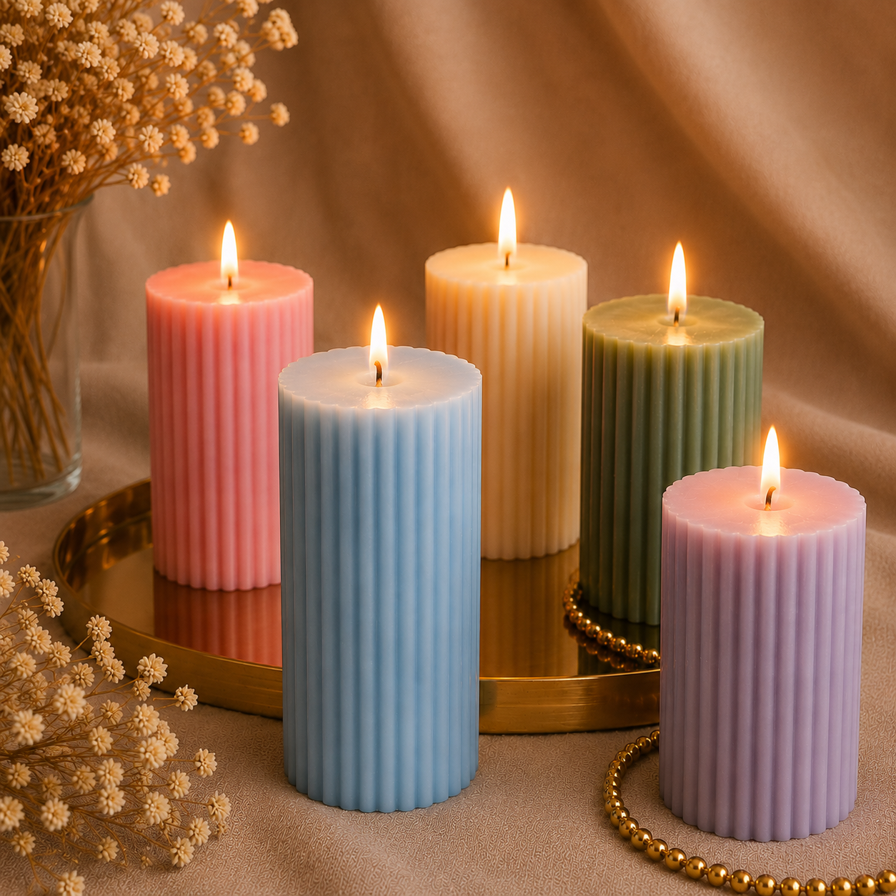 Aura Pillar Candle