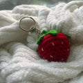 Cherry Crochet Keyring